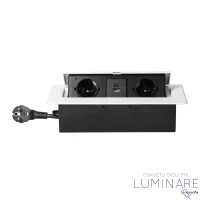 UGRADBENA UTIČNICA ZA NAMJEŠTAJ 2xŠUKO 2xUSB (A+C) BIJELA - Slika 2