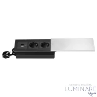 UGRADBENA UTIČNICA ZA NAMJEŠTAJ 2xŠUKO 2xUSB (A+C) SREBRNA - Slika 5