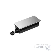 UGRADBENA UTIČNICA ZA NAMJEŠTAJ 2xŠUKO 2xUSB (A+C) SREBRNA - Slika 2